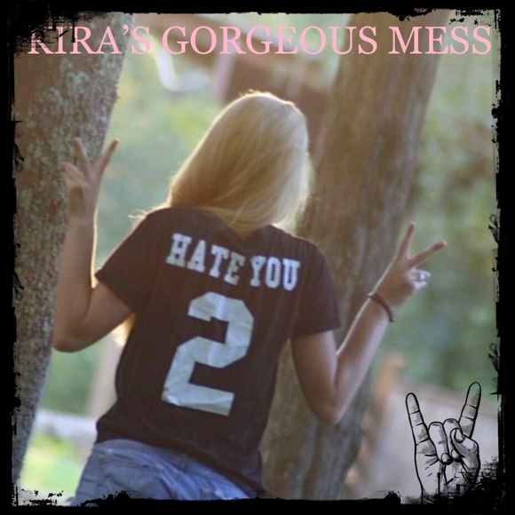 ☠️🍭☠️BNWT☠️🍭☠️ “HATE U 2” TEE ☠️🍭☠️ MEDIUM ONLY - Picture 2 of 4